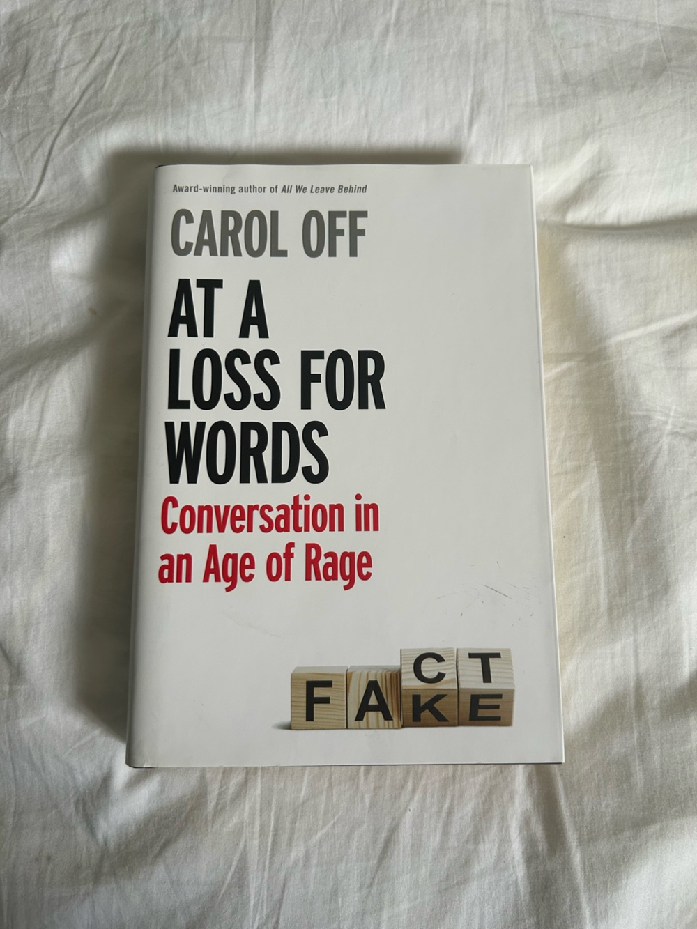 3/30$ At a loss for words conversation in an age of rage book by Carol Off